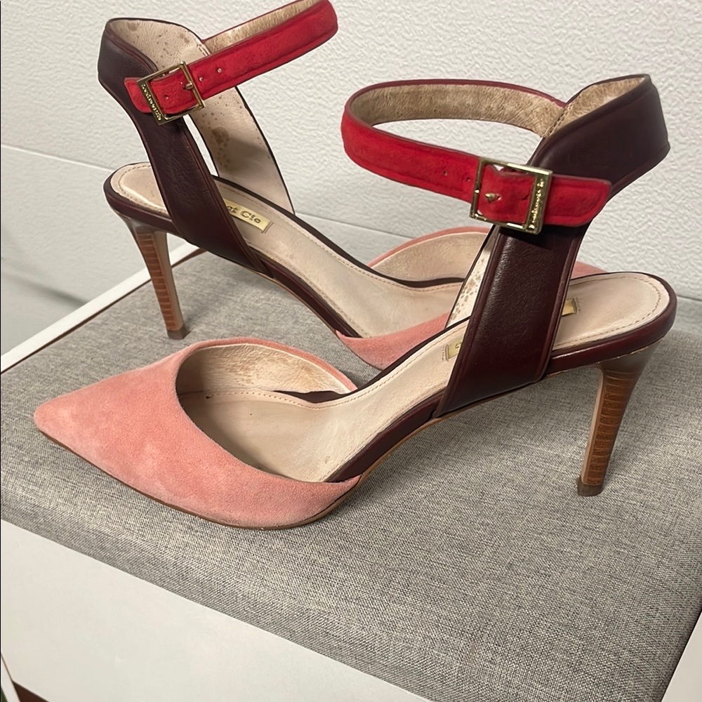 Louise et Cie Pink and Red Stiletto Heels